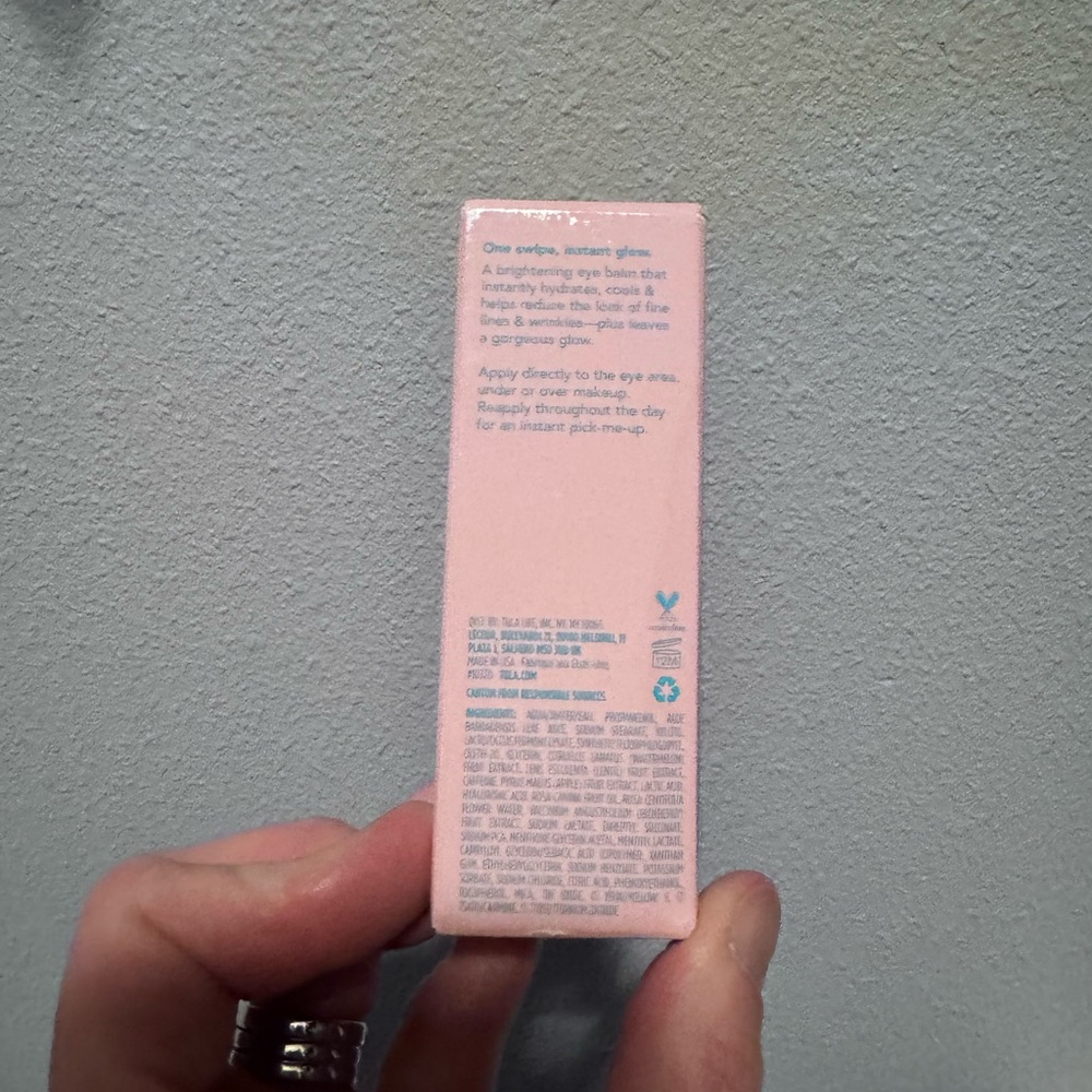 NIB TULA Skincare Rose Glow Eye Balm - Picture 4 of 9